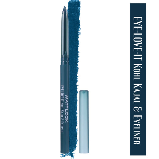 MATTLOOK Eye Love It Kohl, Kajal & Eyeliner. Smudge Proof & Paraben Free.