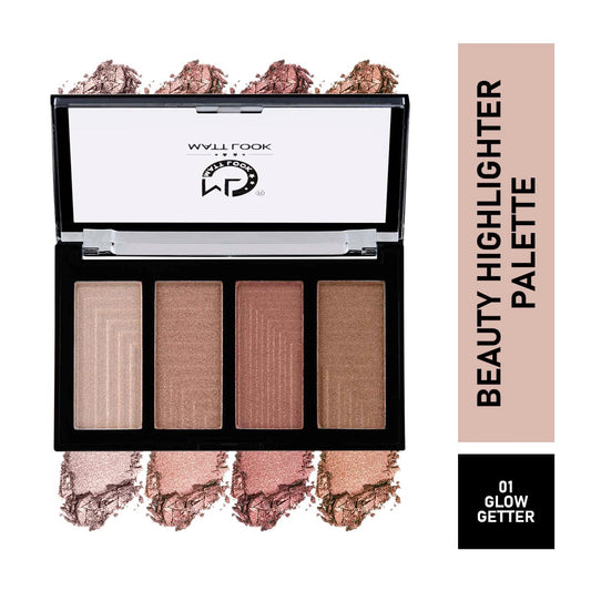 Mattlook Beauty Premium Highlighter Palette For Professional Makeup