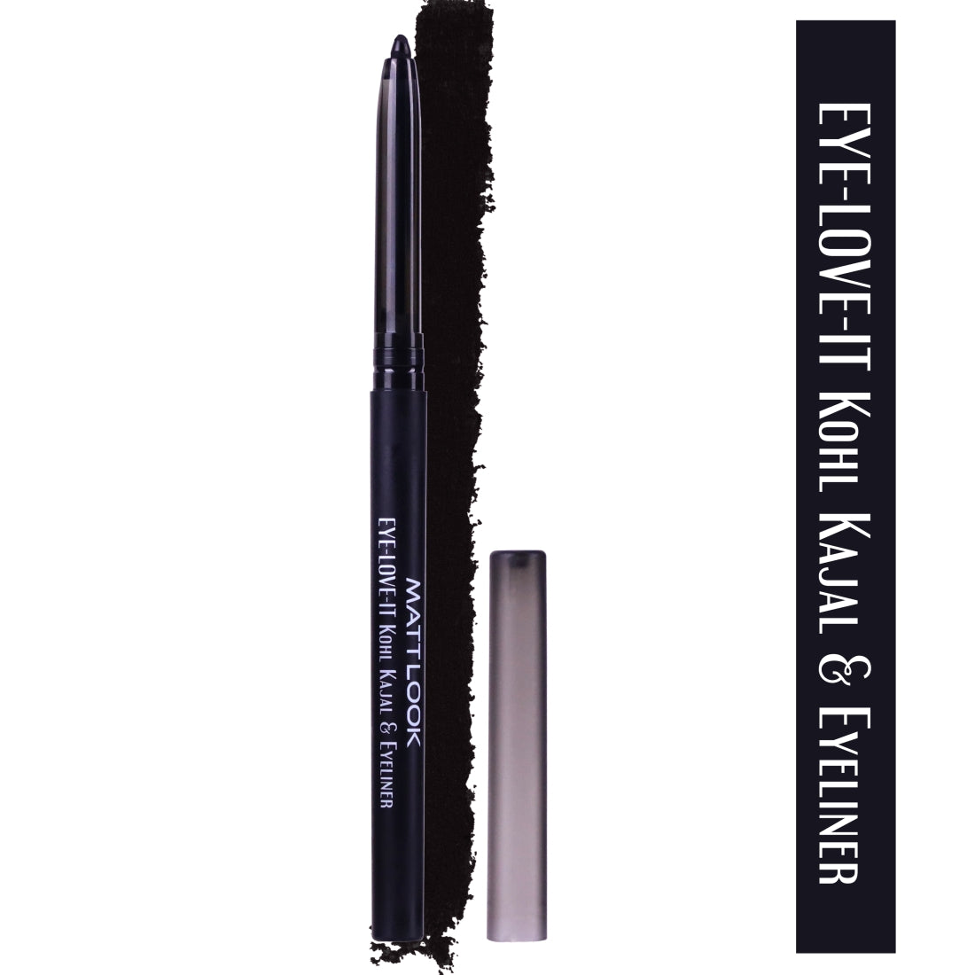 MATTLOOK Eye Love It Kohl, Kajal & Eyeliner. Smudge Proof & Paraben Free.