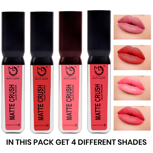 Matt Look Matte crush velvet mousse Lip Color, Pack OF 1