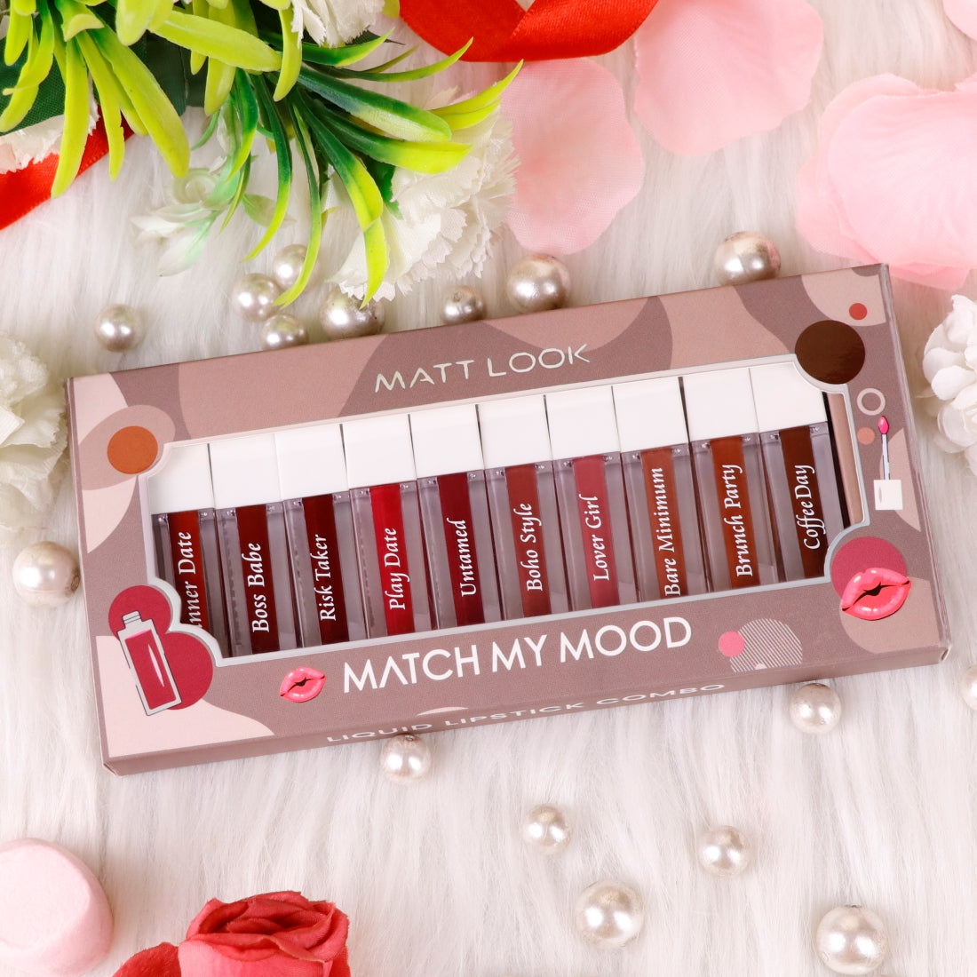 Matt look Match My Mood Liquid Lipstick combo | Set of 10 Lipstick