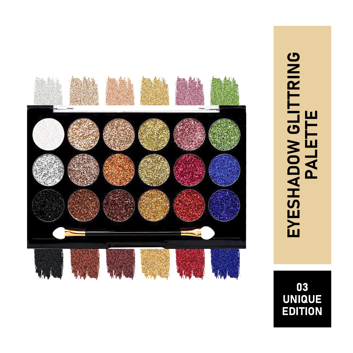 Mattlook Eyeshadow Glitterz with 18 Color