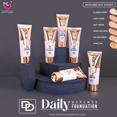 Mattlook Daily Defence Foundation with SPF-20 Skin Protection