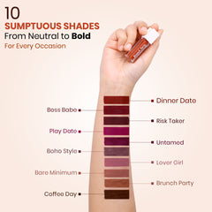 Matt look Match My Mood Liquid Lipstick combo | Set of 10 Lipstick
