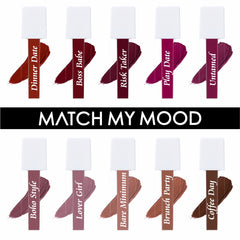 Matt look Match My Mood Liquid Lipstick combo | Set of 10 Lipstick