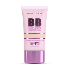 Mattlook BB Beauty Benefit Age Defence Cream, Enriched With Hyaluronic Acid, SPF-30, All Skin Types