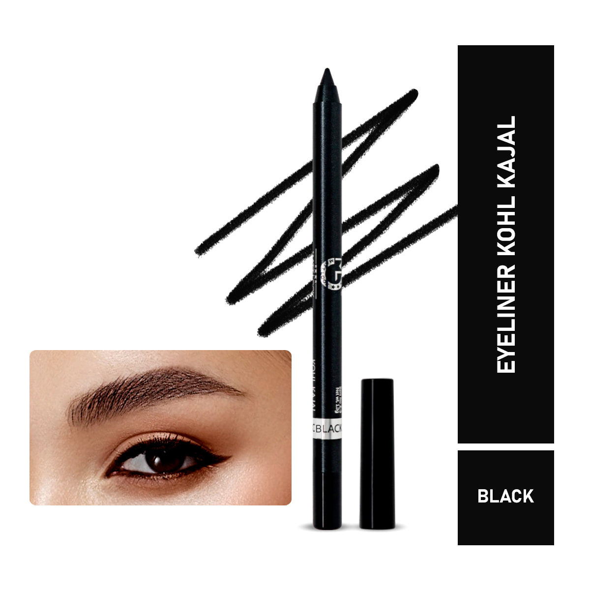 MATTLOOK Single Stroke Super Glide Eyeliner Kohl Kajal