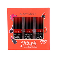 Mattlook Date me Long Stay lipstick, Each Pieces 3.8gm, Pack of 3