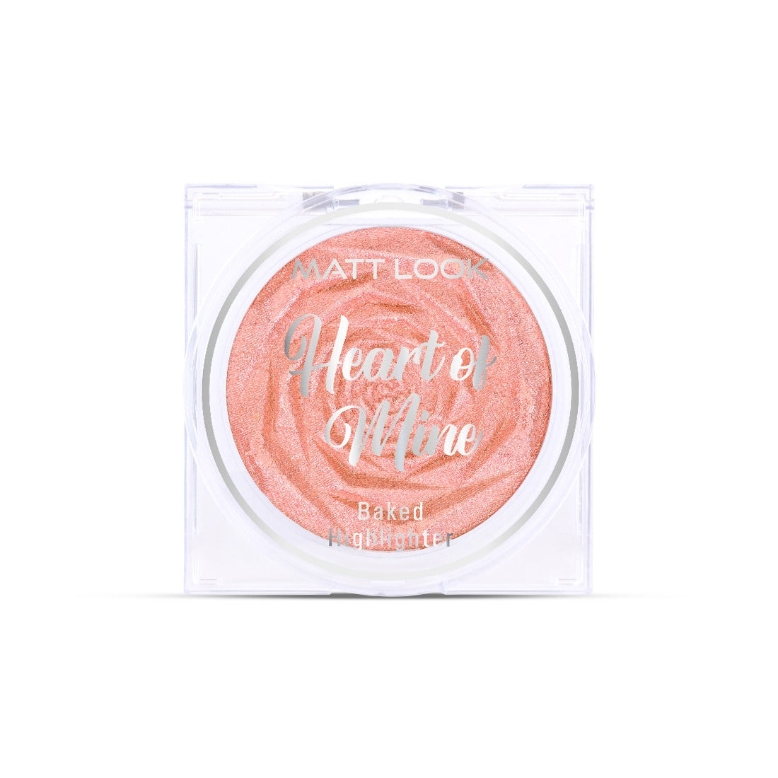 Matt Look Heart of Mine Baked Highlighter, Natural Luminous Glow, Blend seamlessly, Ultra Paralyzed Pigments, Highlighter that works wonders for face, Suitable for all skin types, Dream Light, 8gm