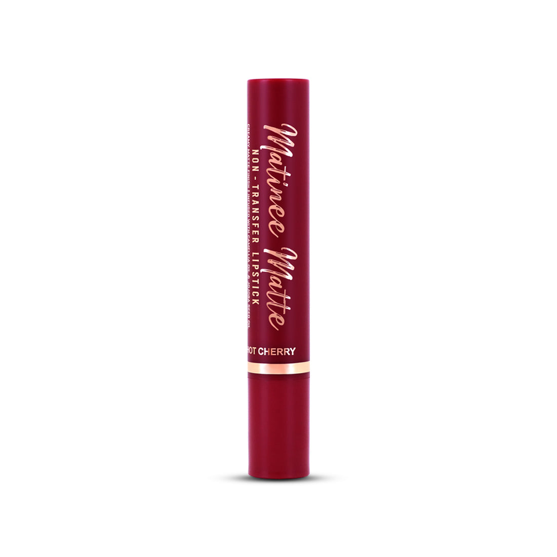 Mattlook Matinee Matte Non Transfer Lipstick, Creamy matte Finish, Infused with camellia oil and jojoba seed oil, Suitable for all Skin tones, Lippy Red, 2.4 gm