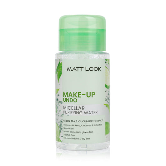 Mattlook Make-up Undo Micellar Purifying Water, Green Tea & Cucumber Extract