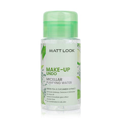 Mattlook Make-up Undo Micellar Purifying Water, Green Tea & Cucumber Extract