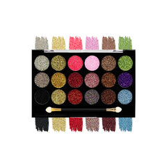 Mattlook Glitterz n Highlight 18 Color Glittering Palette