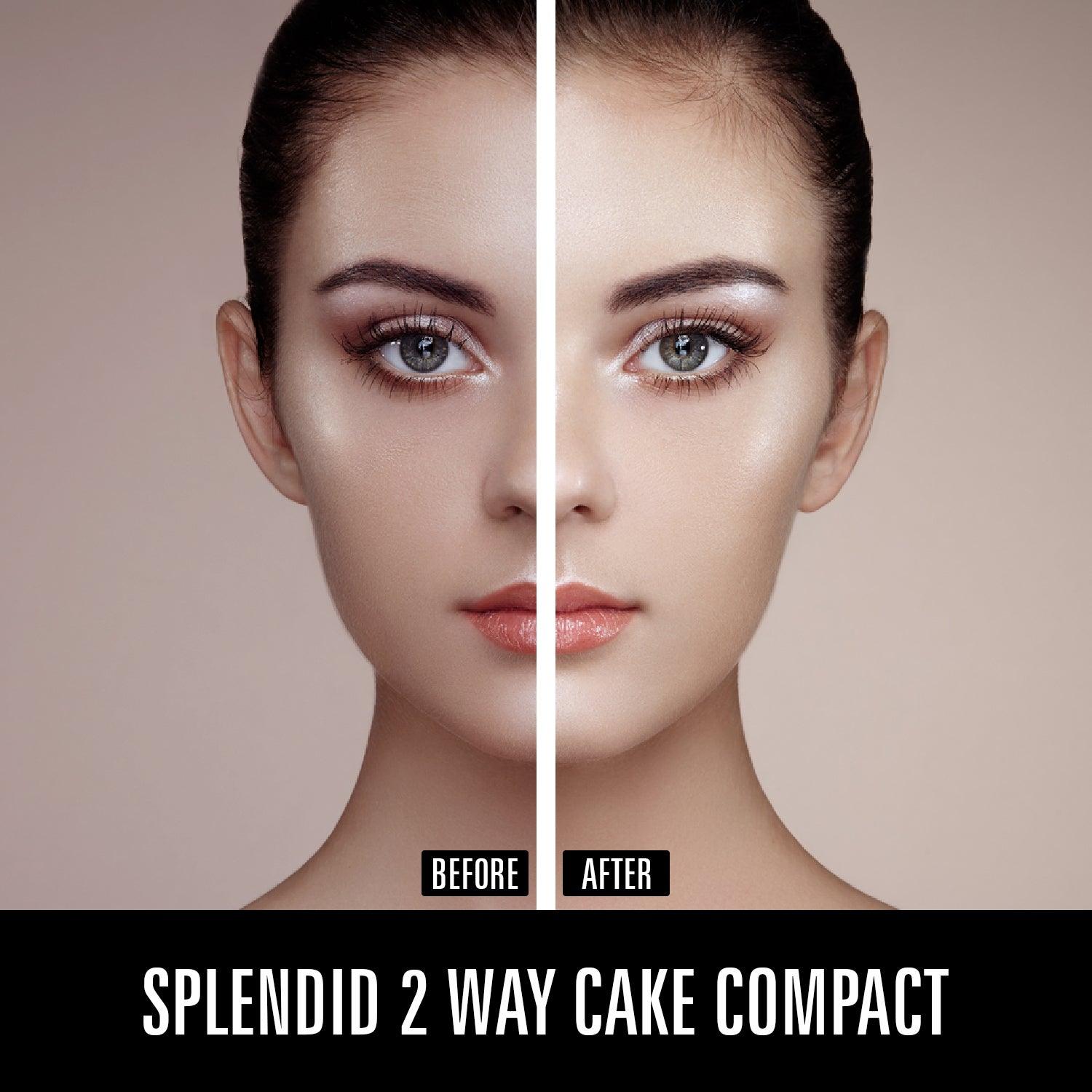 Splendid Makeup 2 Way Cake Compact-Honey - Mattlook Cosmetics